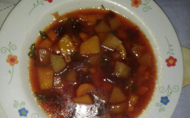 Sopa de legumes light