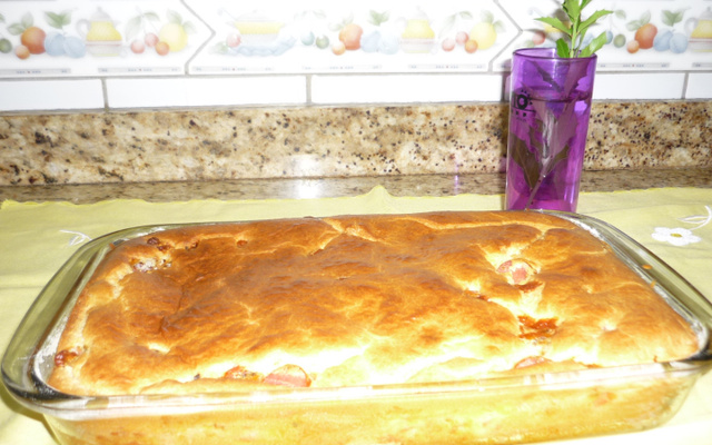 Torta deliciosa e fácil de salsicha