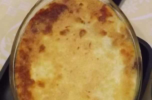 Escondidinho de batata com carne seca