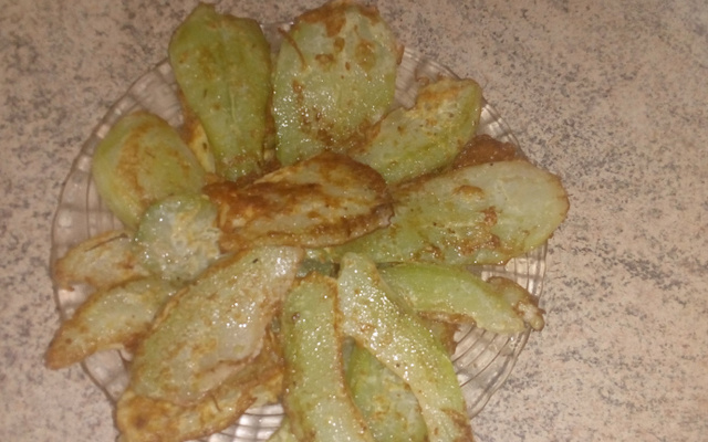 Chuchu à milanesa sem farinha