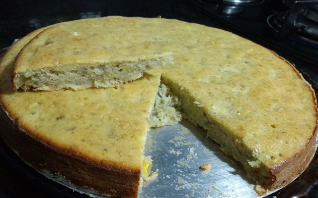 Bolo de banana para preguiçoso