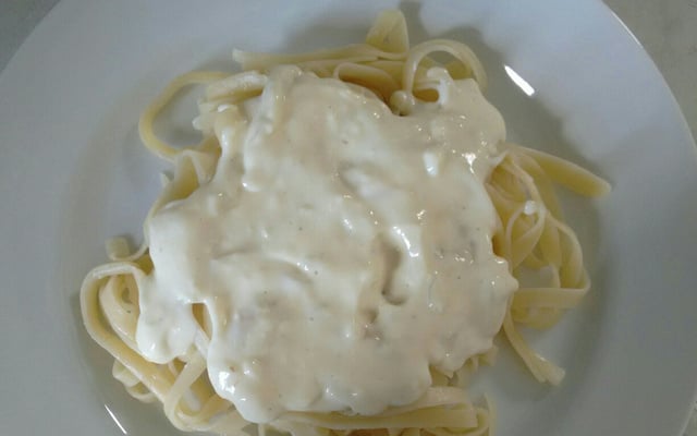 Molho branco para macarrão
