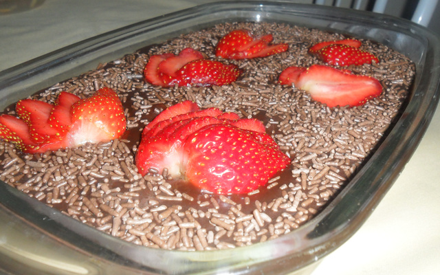 Bombom aberto de uva