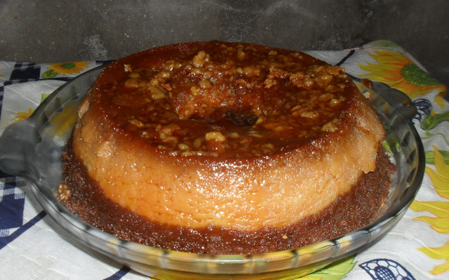 Bolo pudim de chocolate