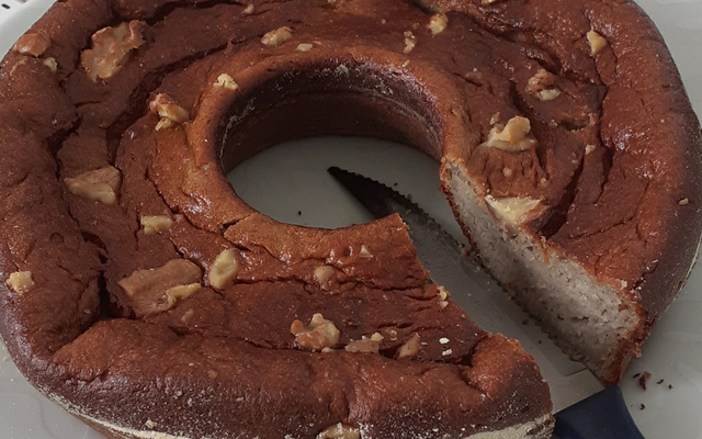 Bolo de banana fit ( sem glúten e sem lactose)