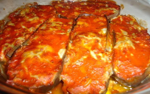 Berinjela na cumbuca