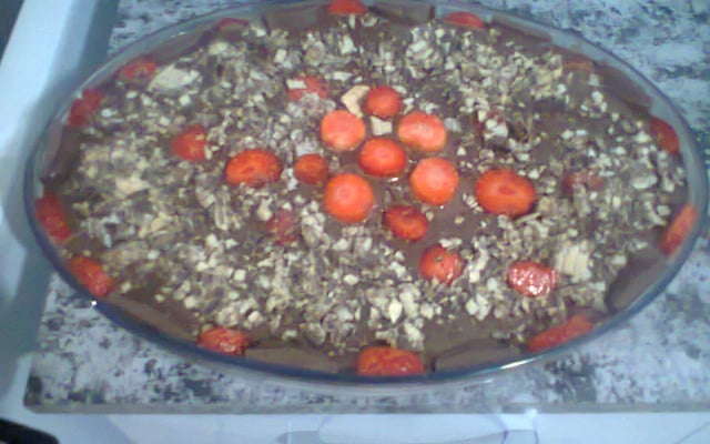 Sorvete pudim cremoso