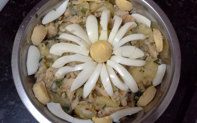Salada de bacalhau com batata