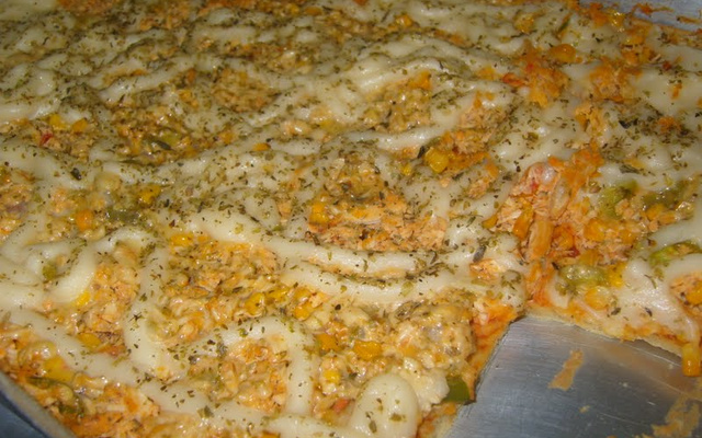 Pizza caseira com fermento quimico