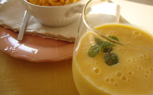 Pudim de manga à moda chinesa