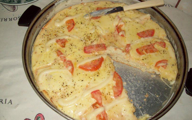 Massa de pizza de liquidificador
