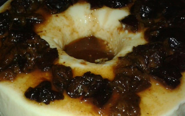 Pudim de maria-mole delicioso