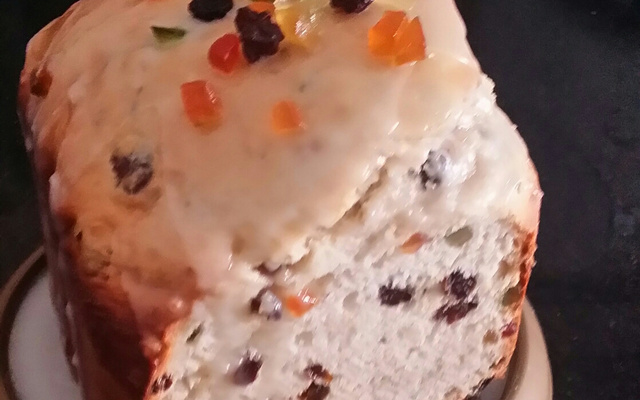 Panetone na panificadora