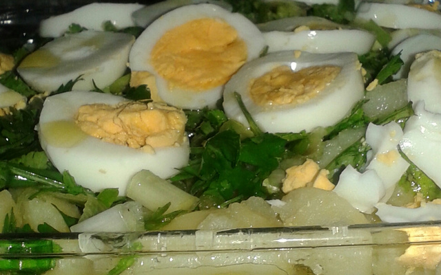 Salada de bacalhau com batata