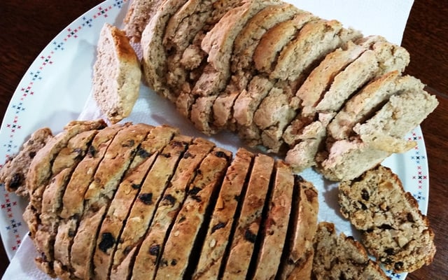 Pão Integral de Aveia e Castanhas