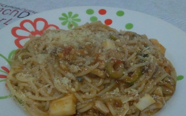 Macarrão com sardinha Edbru