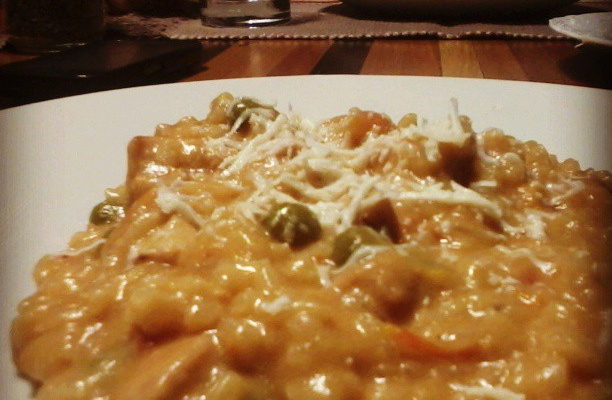 Risoto Frango com Requeijão