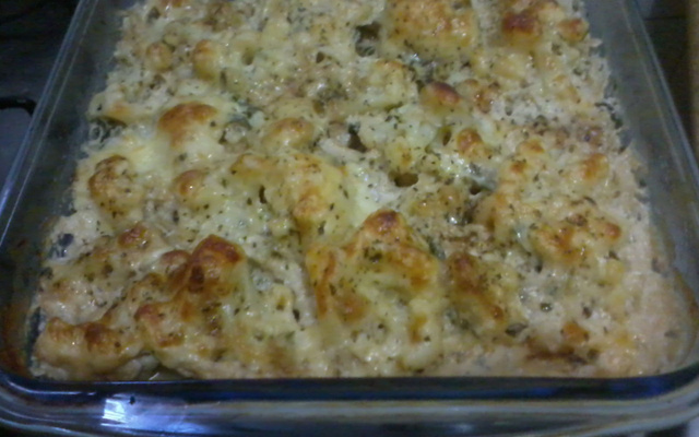 Couve-flor ao molho de requeijão