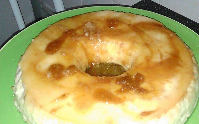 Pudim de leite com sintonia (castanha de caju com canela)