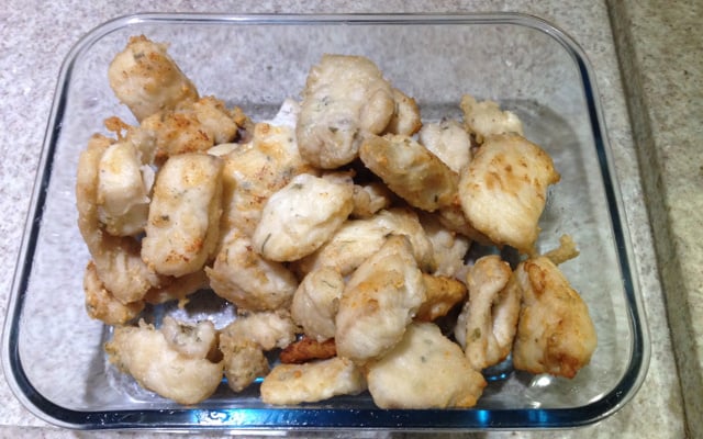 Filé de tilápia frita