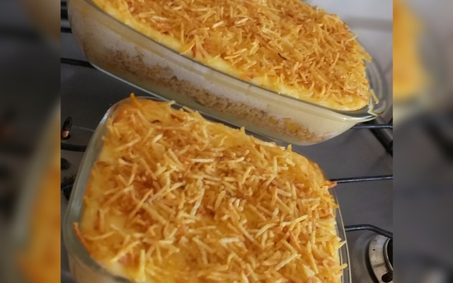 Escondidinho de frango com batata