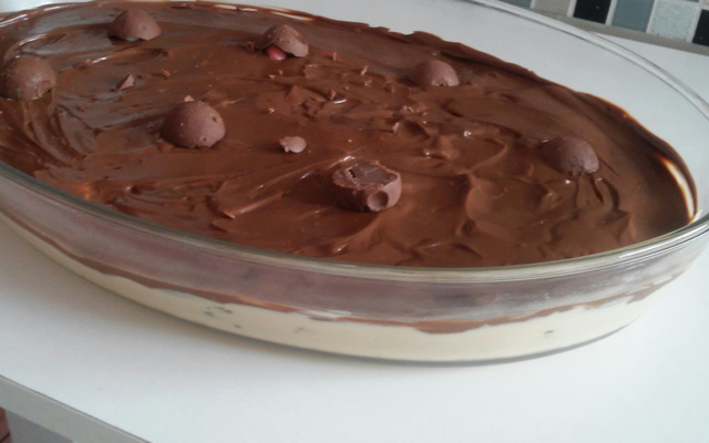 Pavê Natalino de Maracujá com Panetone