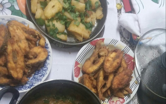 Peixe frito da Fabi