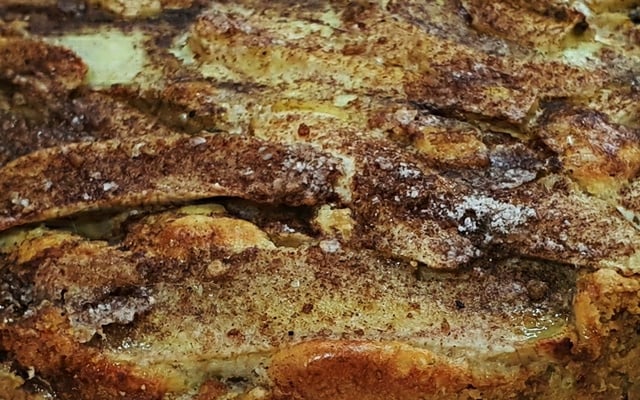 Torta de banana com aveia