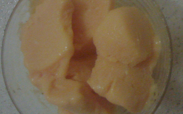 Sorvete de abóbora com coco