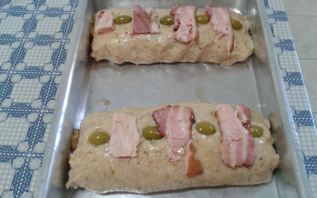 Rocambole de frango da Cris