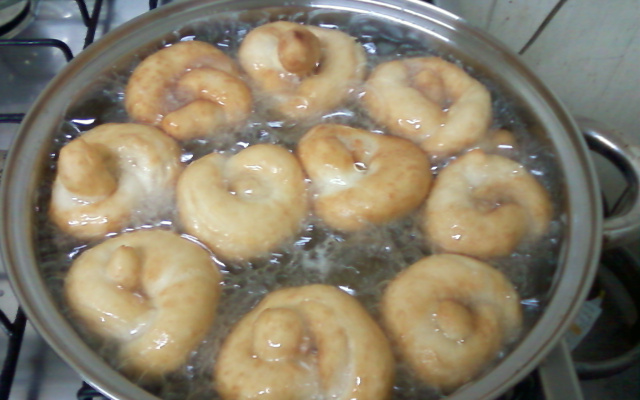 Rosca de massa de pão