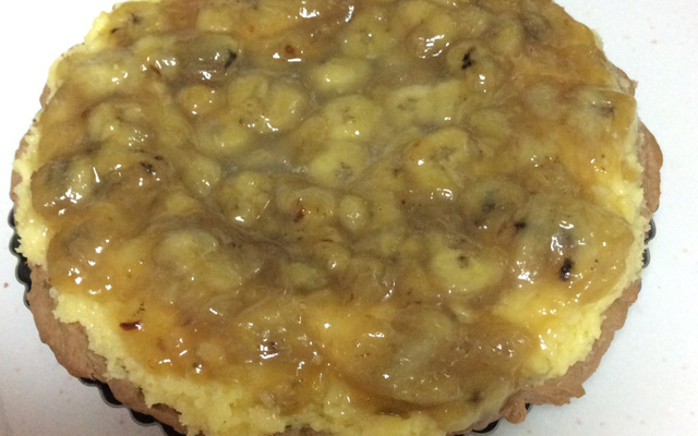 Torta de coco com banana