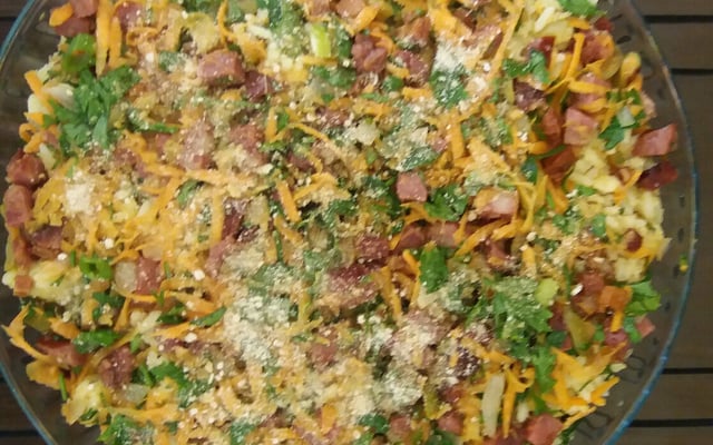 Arroz farofa divino para churrasco