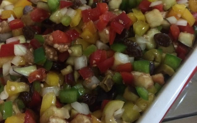 Antepasto de beringela delicioso
