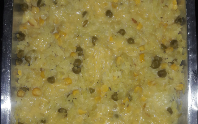 Arroz de forno rapidinho 