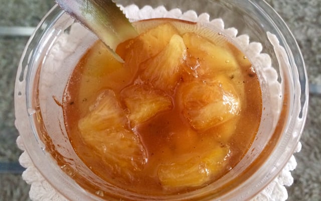 Doce de abacaxi em calda