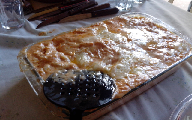 Lasanha de frango ao molho rosê