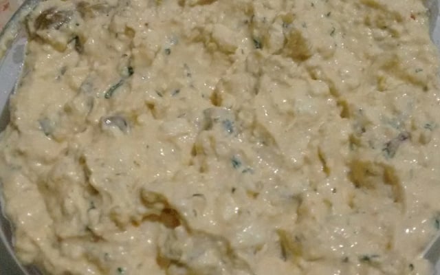 Patê de ricota com creme de leite