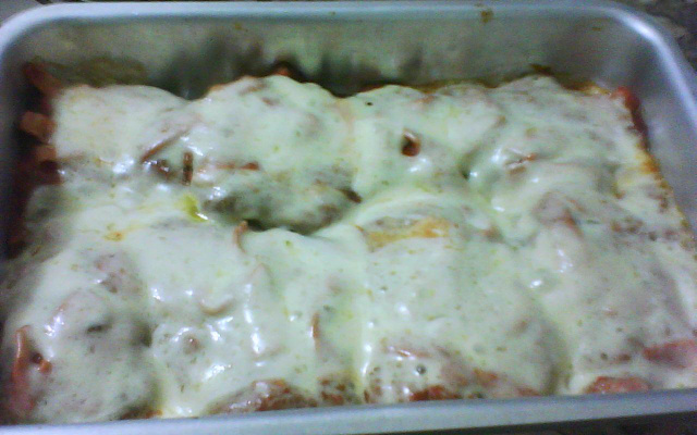 Bife à parmegiana diferente