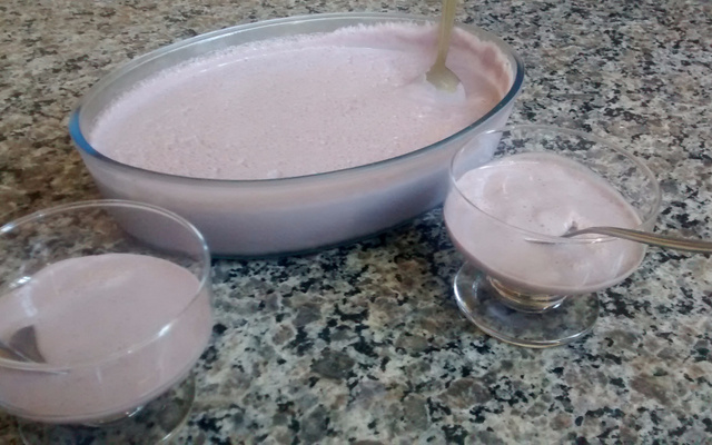 Mousse de suco de uva integral