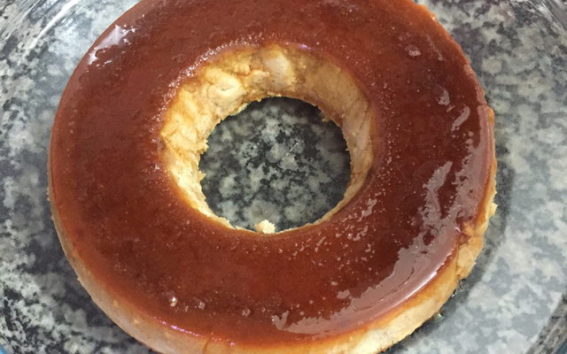 Pudim de pão canelado