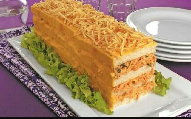 Bolo salgado delicioso