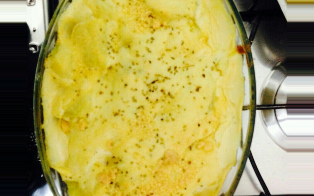 Batata suzy com creme de queijo