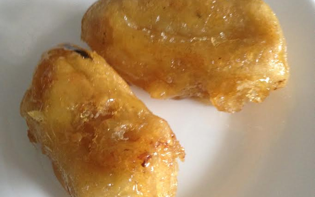 Banana caramelizada oriental