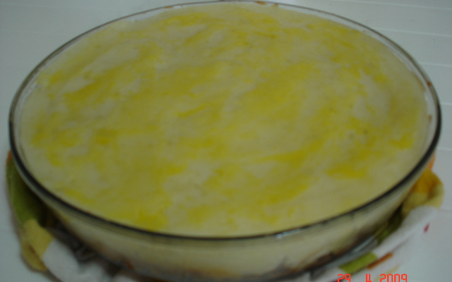 Escondidinho de batata com carne de soja