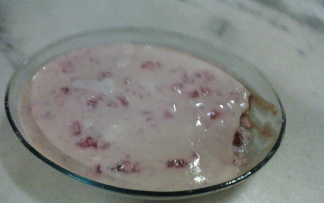 Delícia cremosa de morango