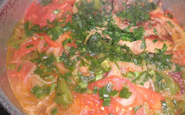 Bife acebolado em camadas ou bife de festa