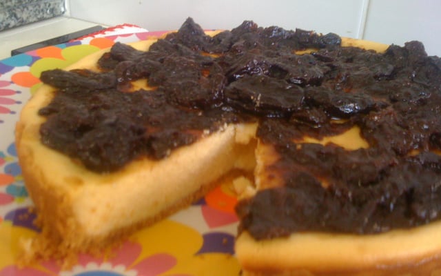 Cheesecake fácil de queijo minas frescal