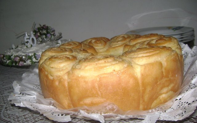 Pão rosa - estrela (com canela)