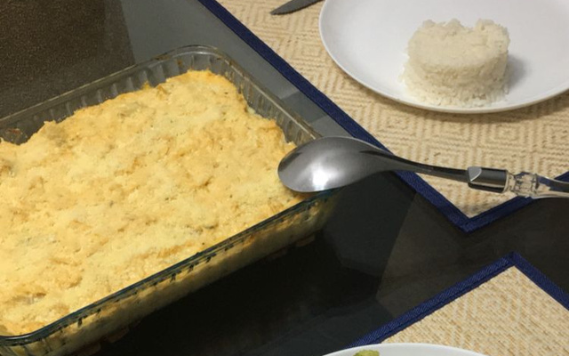 Frango cremoso com batata